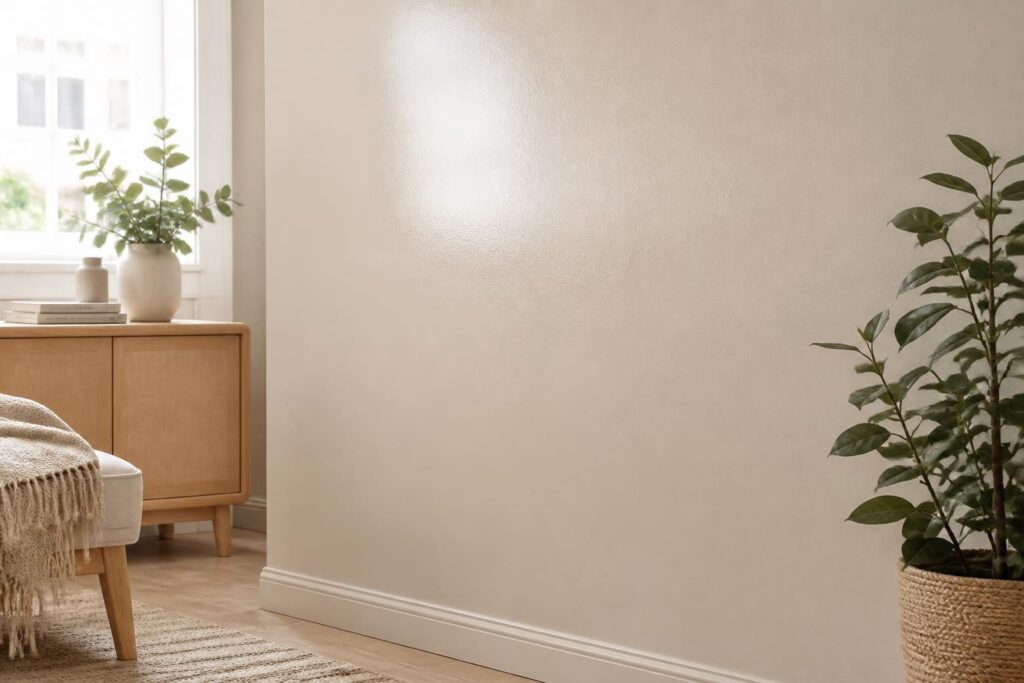 découvrez la peinture satinée murale, l'alliance idéale entre éclat subtil et douceur pour sublimer vos murs avec élégance et modernité.